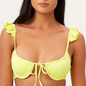 Frankies yellow birdie bikini set
